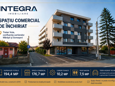 Inchiriez Spatiu Comercial  10 Parcari | Strada Principala | Cluj-Napoca