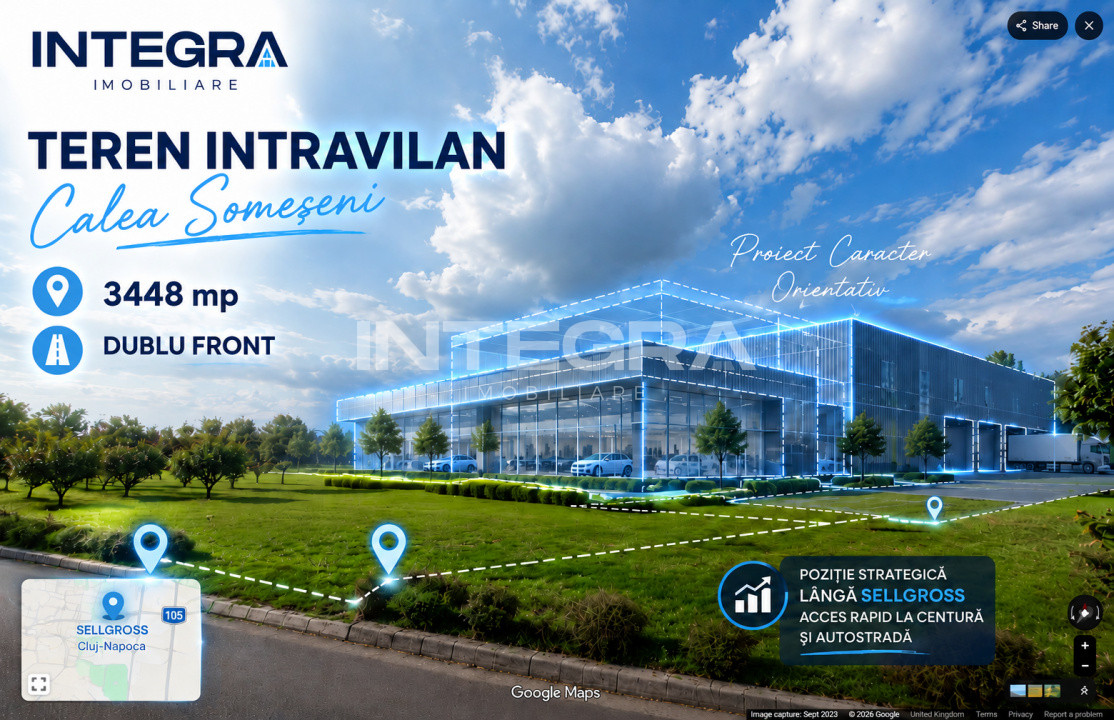 Vand Teren Intravilan | Calea Someseni | Langa SelGros | Cluj-Napoca