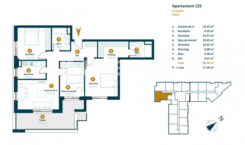 Apartament 4 Camere Spatioase Cu 2 Balcoane de 27 Mp, zona Intre Lacuri!